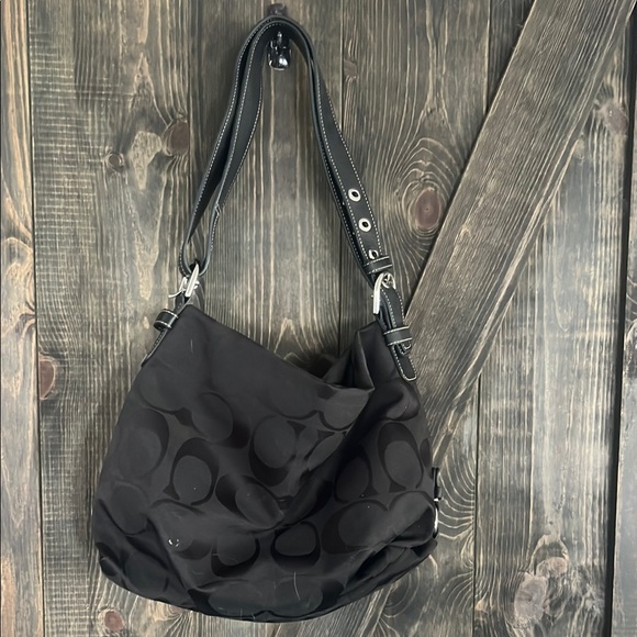 Coach Black Hobo Bag - Picture 1 of 7